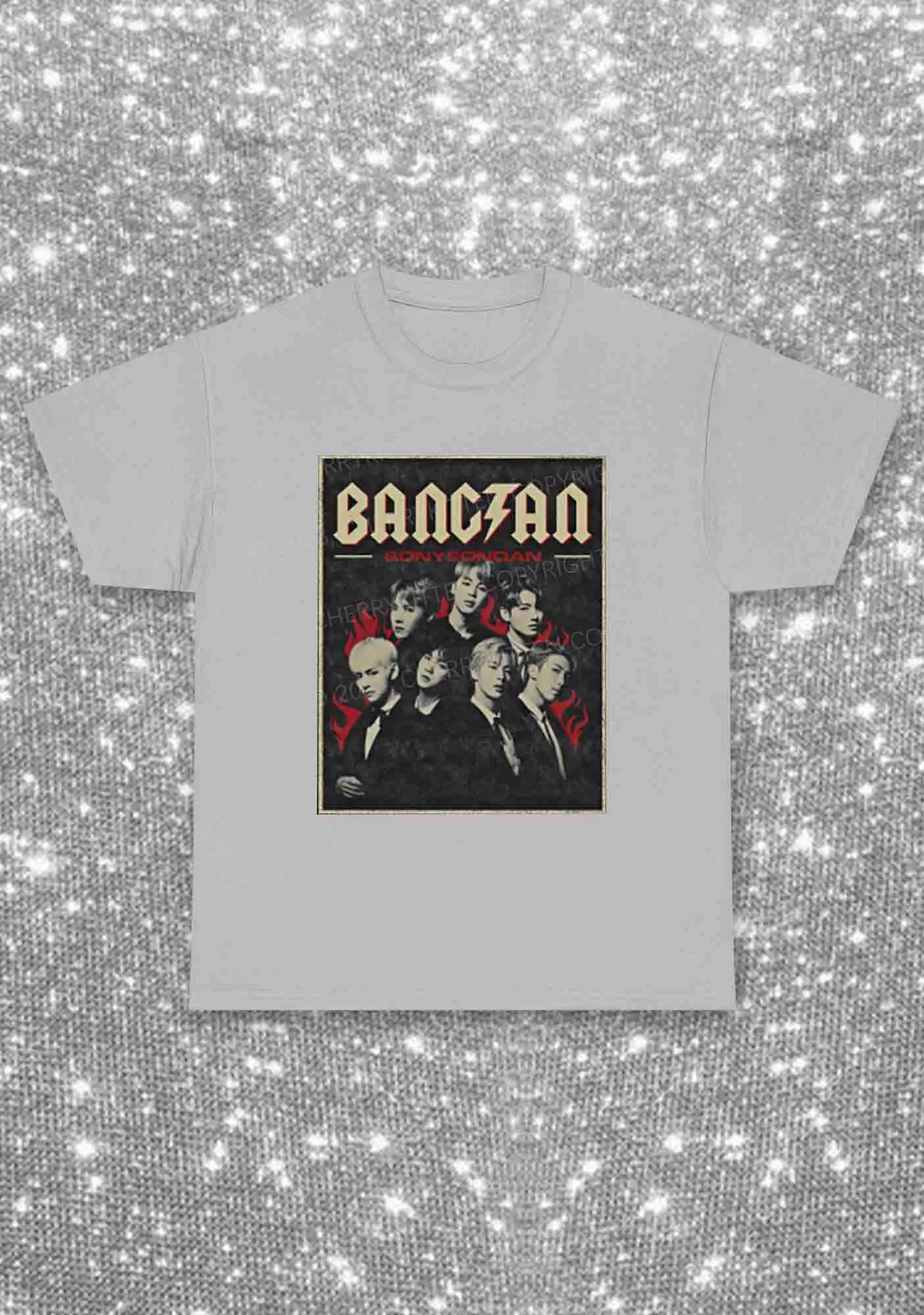 Bangtan Fire Kpop Y2K Chunky Shirt Cherrykitten