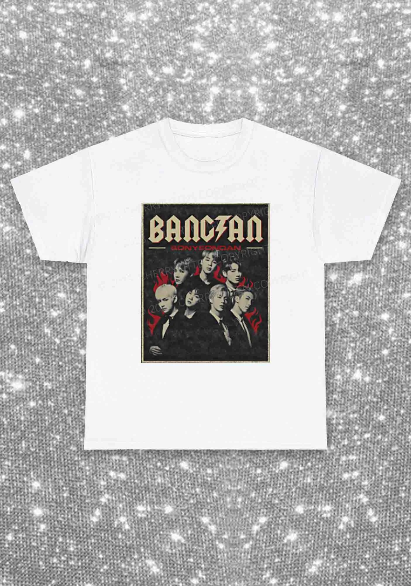 Bangtan Fire Kpop Y2K Chunky Shirt Cherrykitten