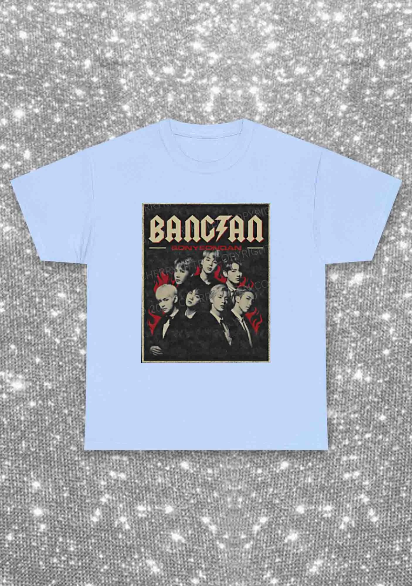 Bangtan Fire Kpop Y2K Chunky Shirt Cherrykitten