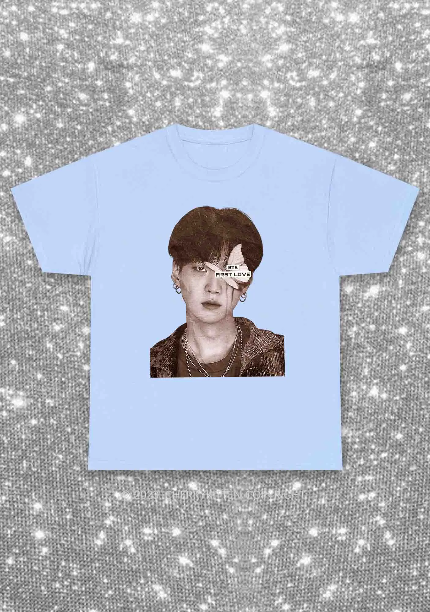Bangtan First Love Kpop Y2K Chunky Shirt Cherrykitten