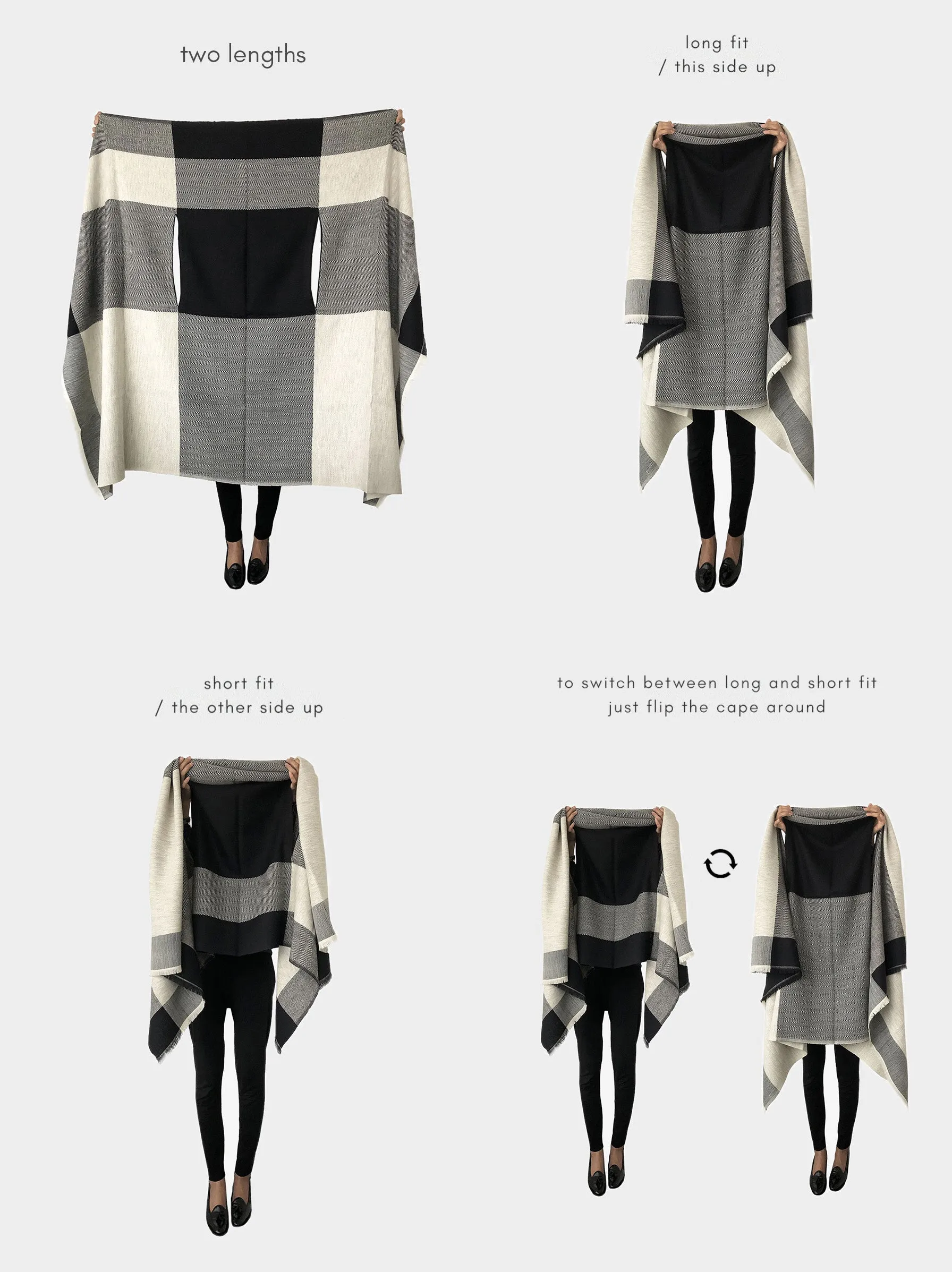 cape infinity black white relove very good