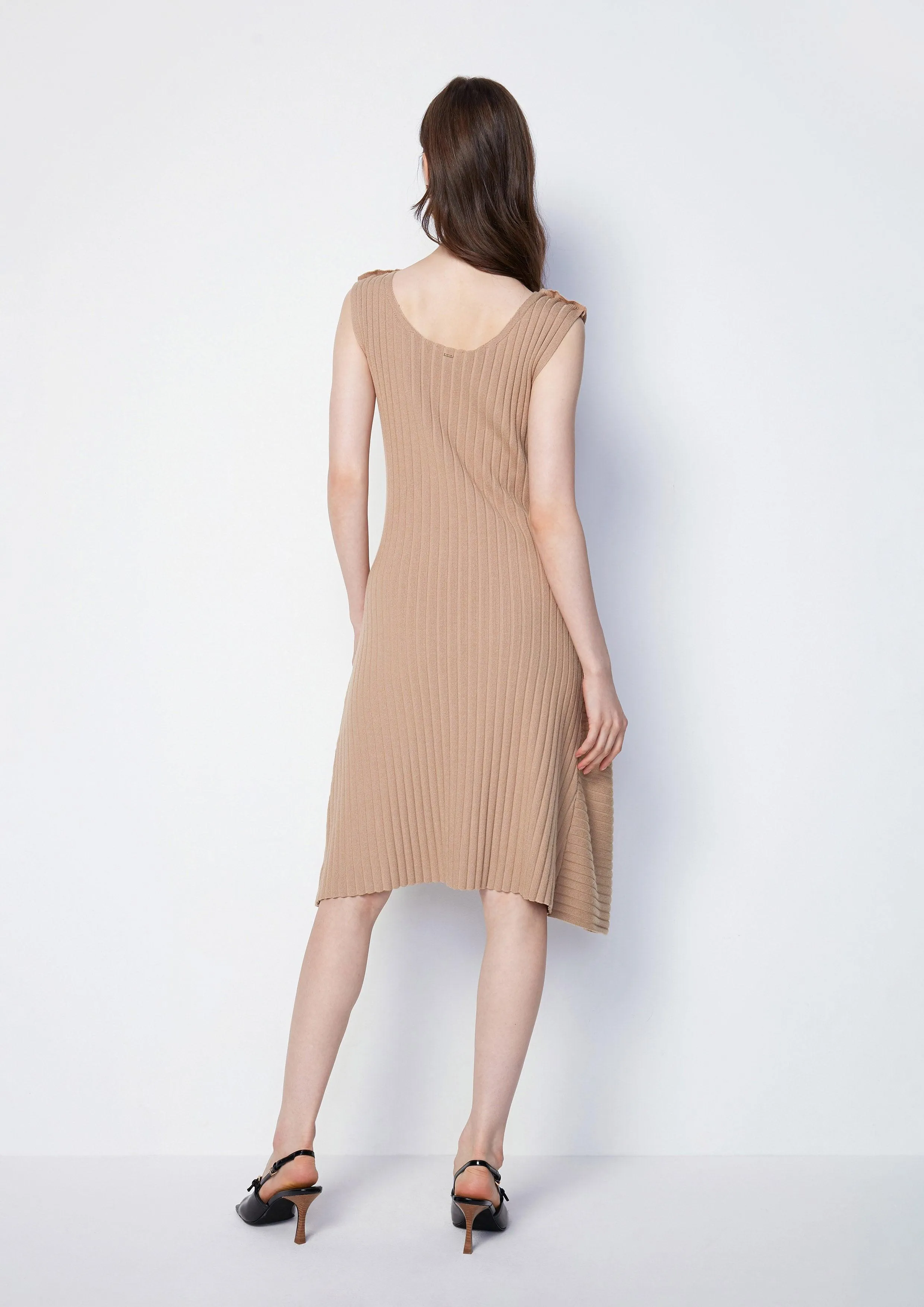 Cardigan Sleeves Detailed Shift Dress