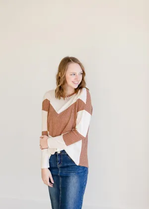 Colorblock Long Sleeve Thermal Top - FINAL SALE