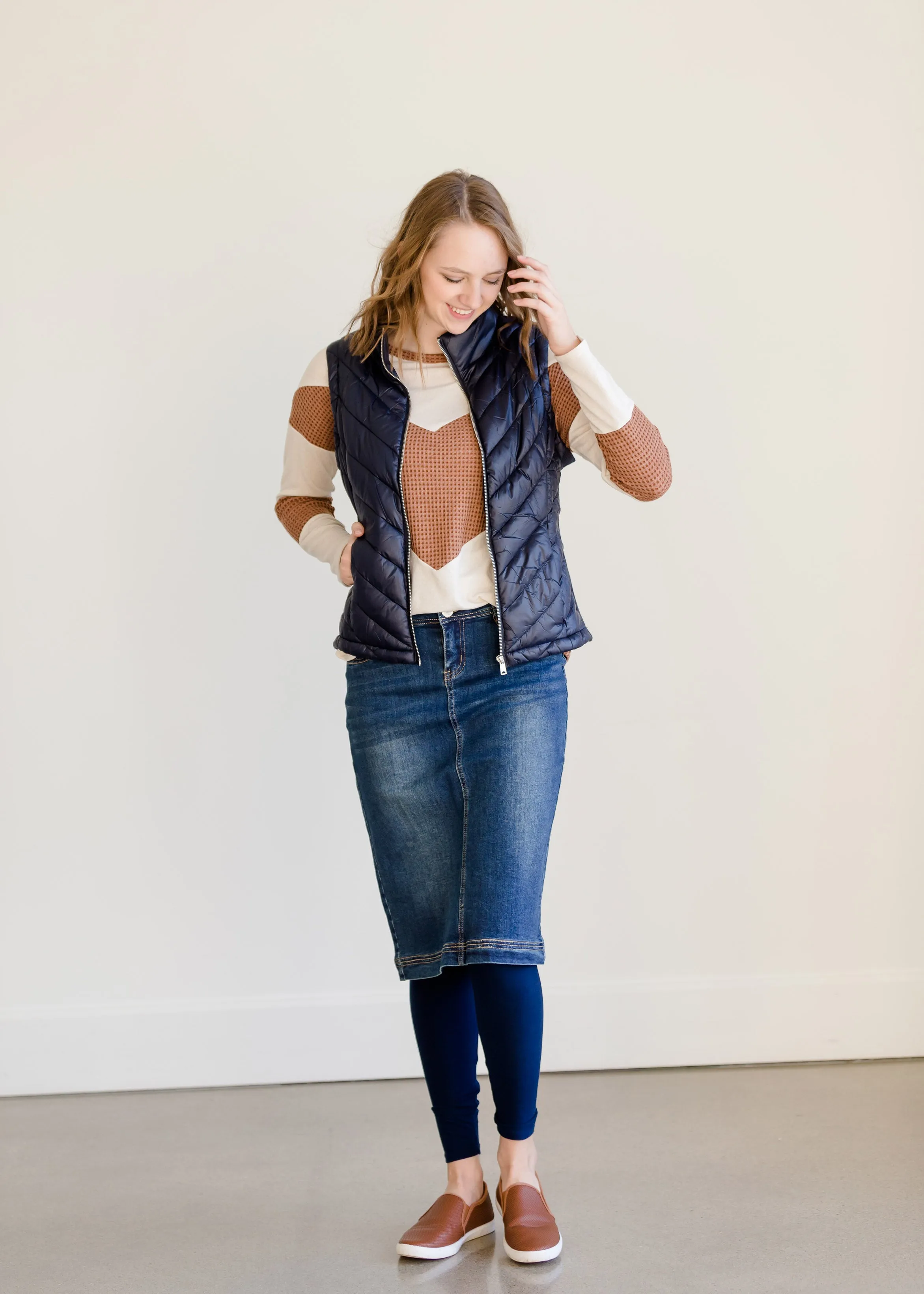 Colorblock Long Sleeve Thermal Top - FINAL SALE