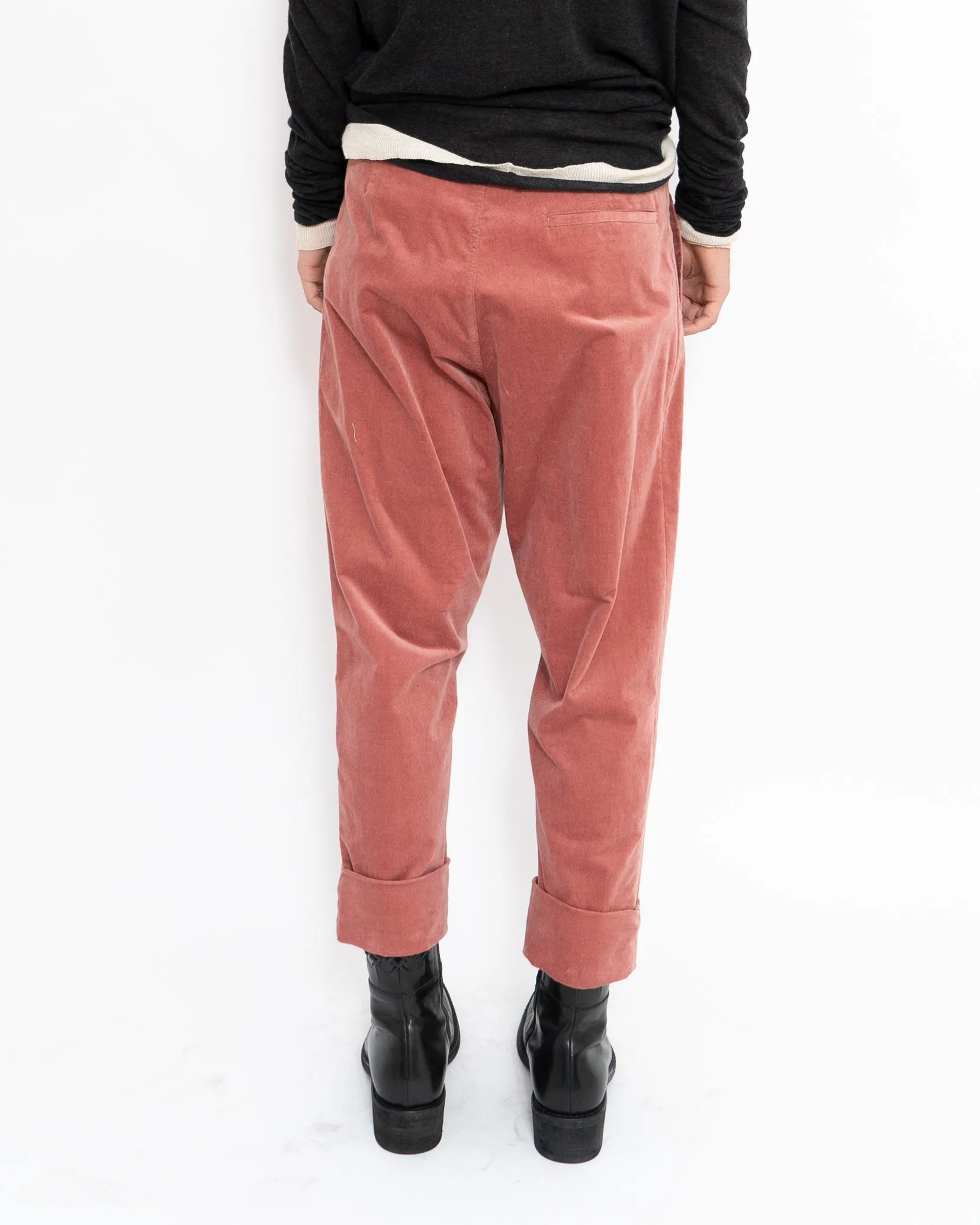 FW17 Goya Dusty Pink Cuff Detail Trousers Sample