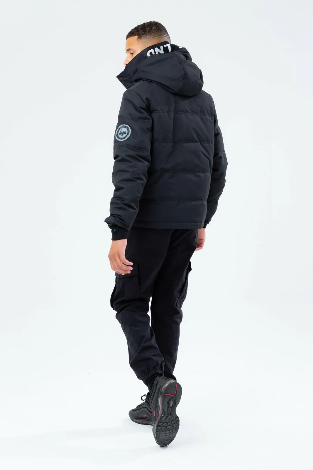 Hype Black Hood Kids Puffer Jacket
