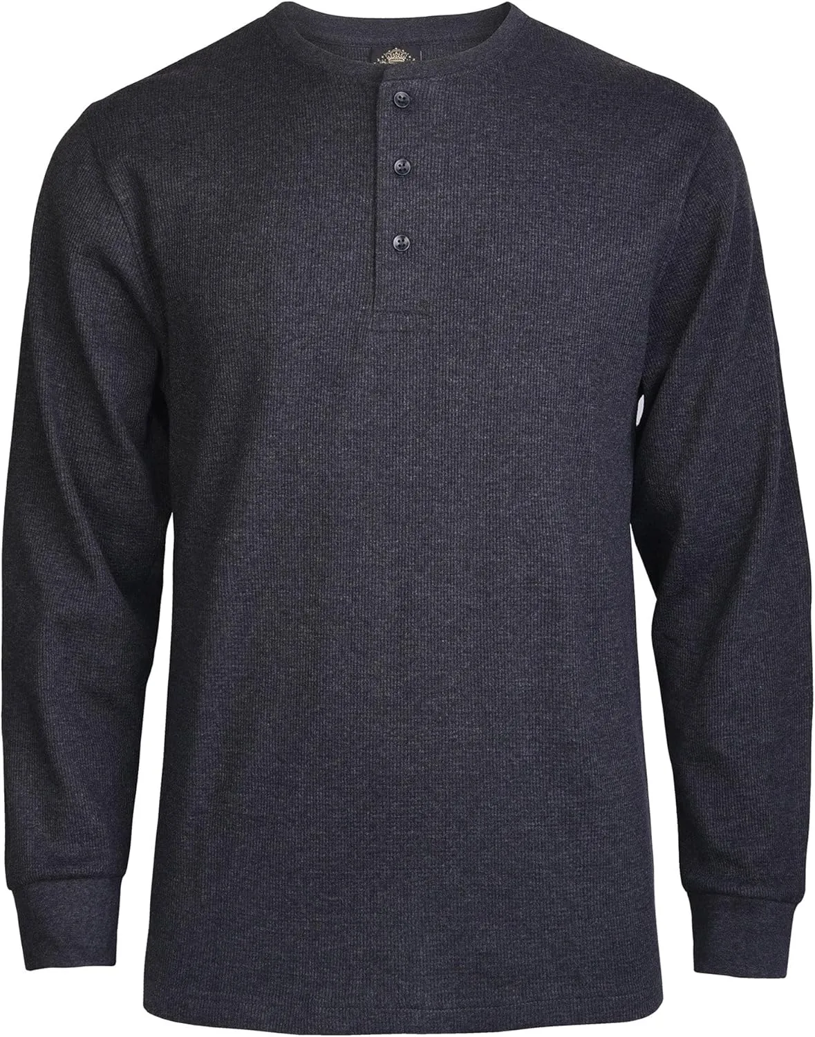 Knocker Men's Waffle-Knit Thermal Henley Shirt