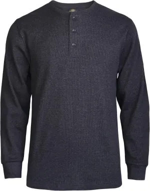 Knocker Men's Waffle-Knit Thermal Henley Shirt