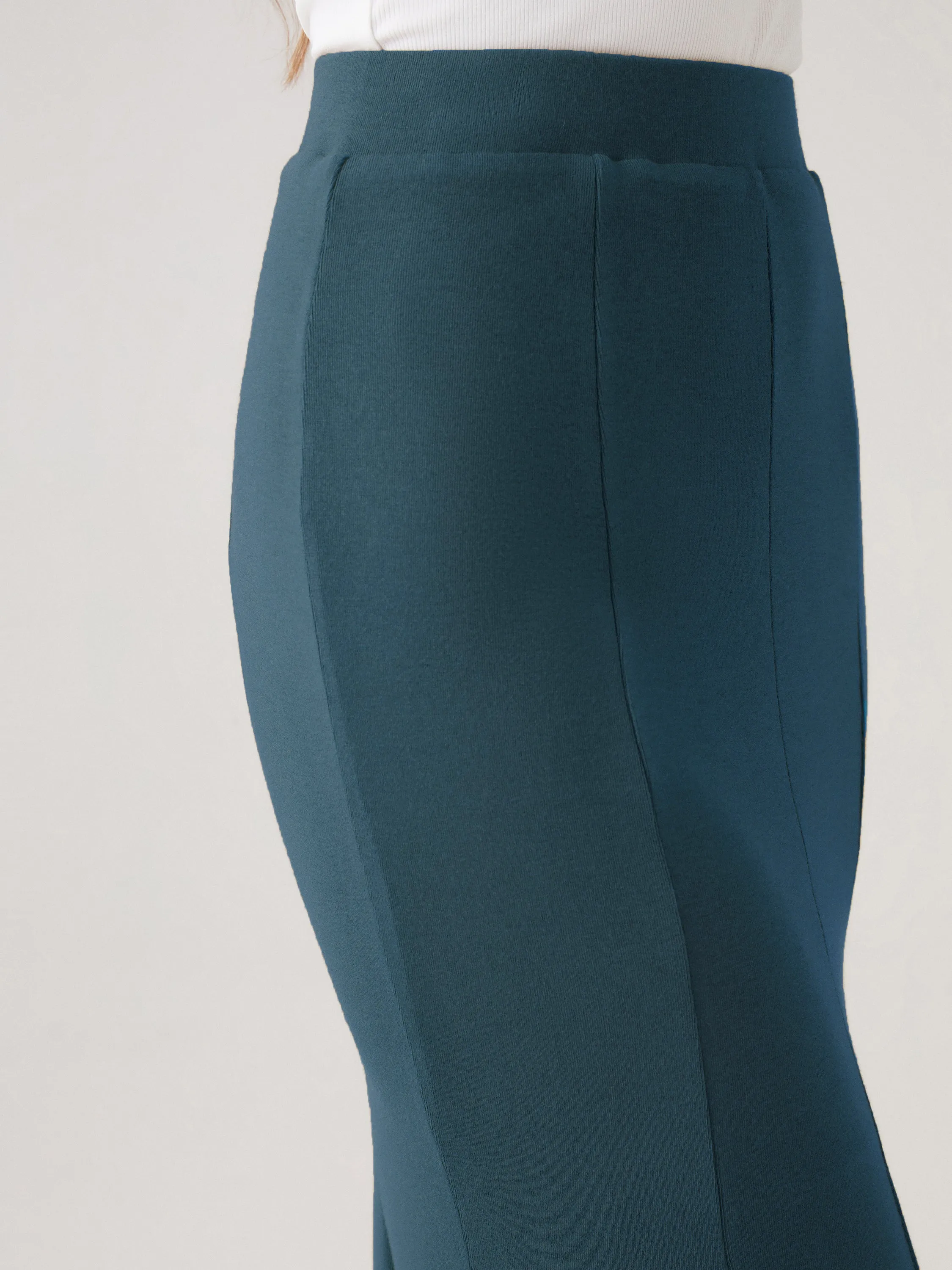 Panel Flare Maxi Skirt