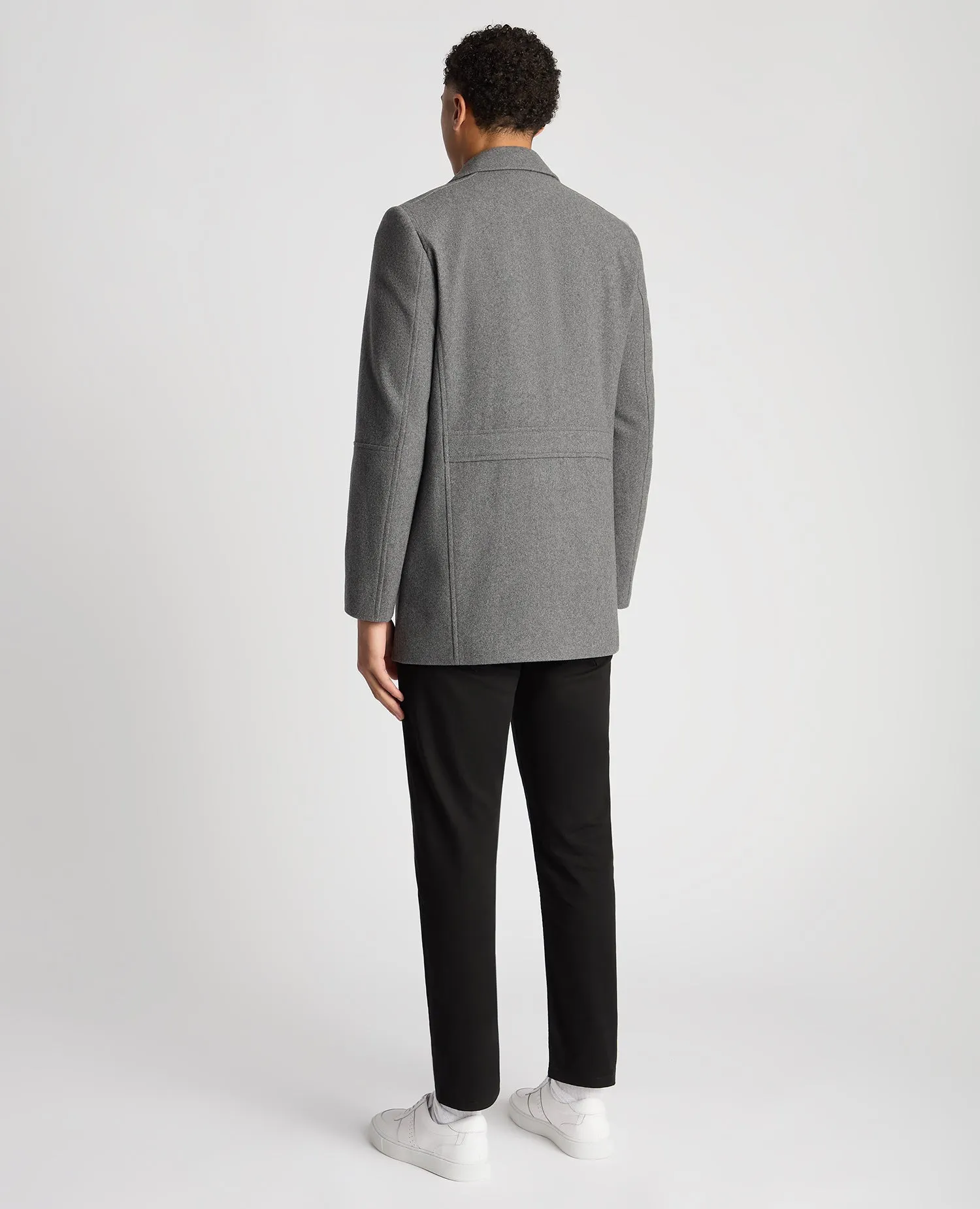Remus Uomo Lochlan Tailored Overcoat - Grey