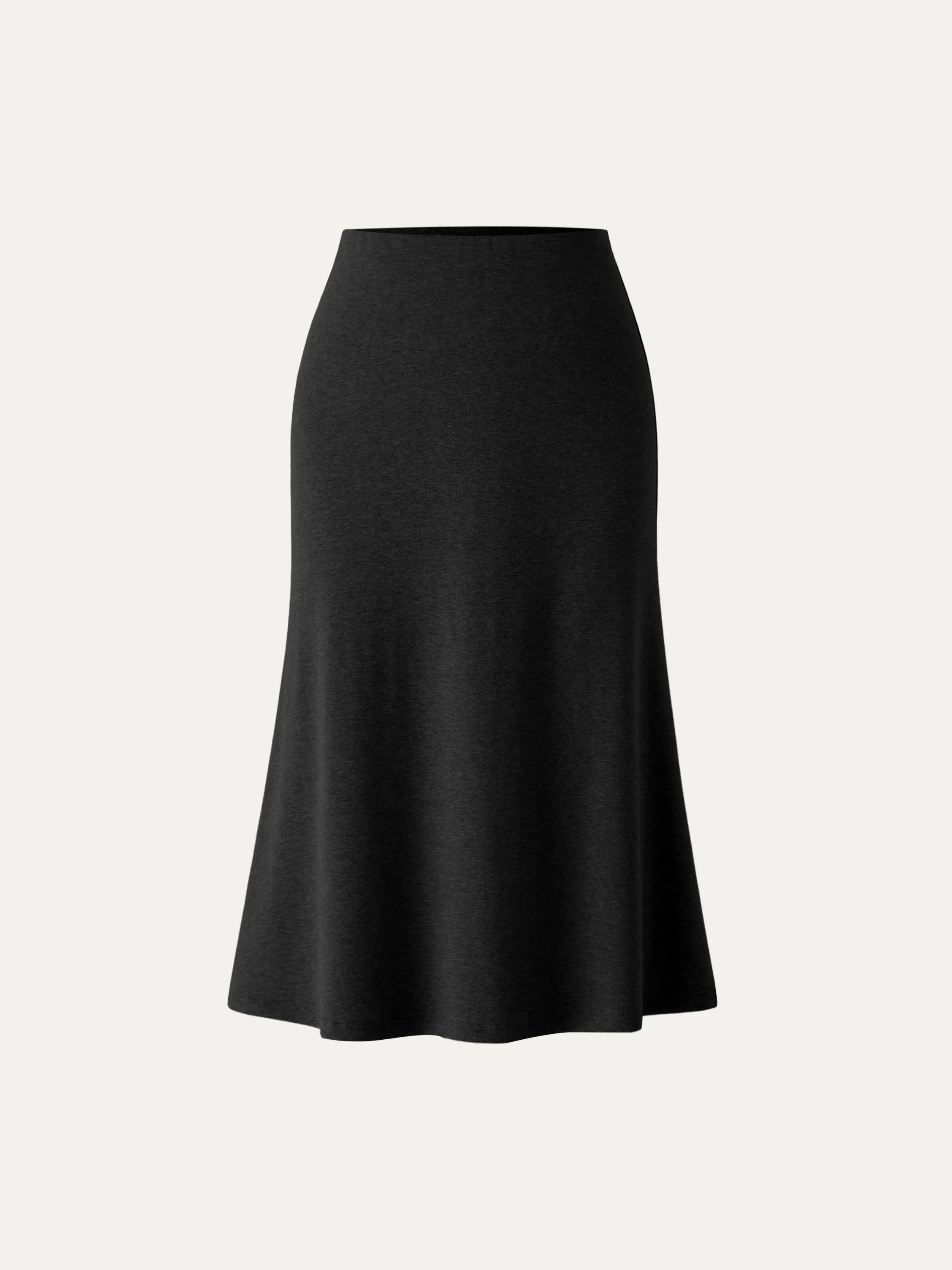 Soft Thermal Pull-On Midi Skirt