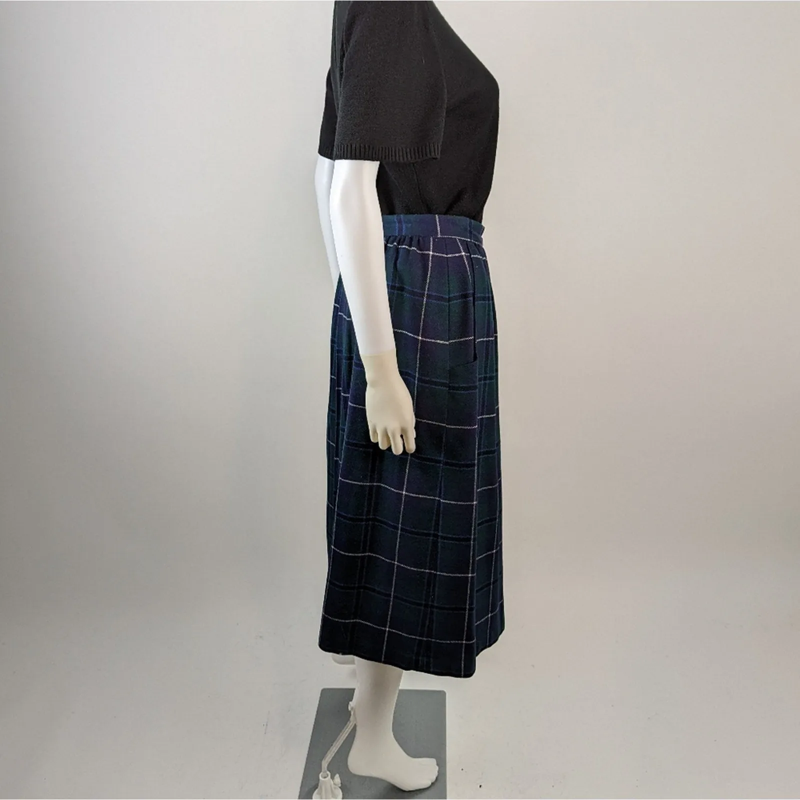 Vintage Laird-Portch of Scotland Tartan Plaid Wool Skirt 10