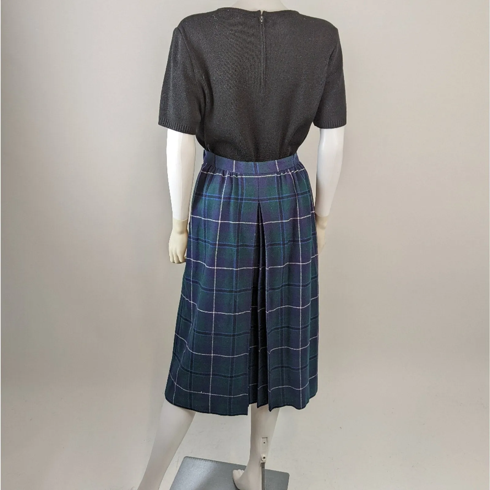 Vintage Laird-Portch of Scotland Tartan Plaid Wool Skirt 10