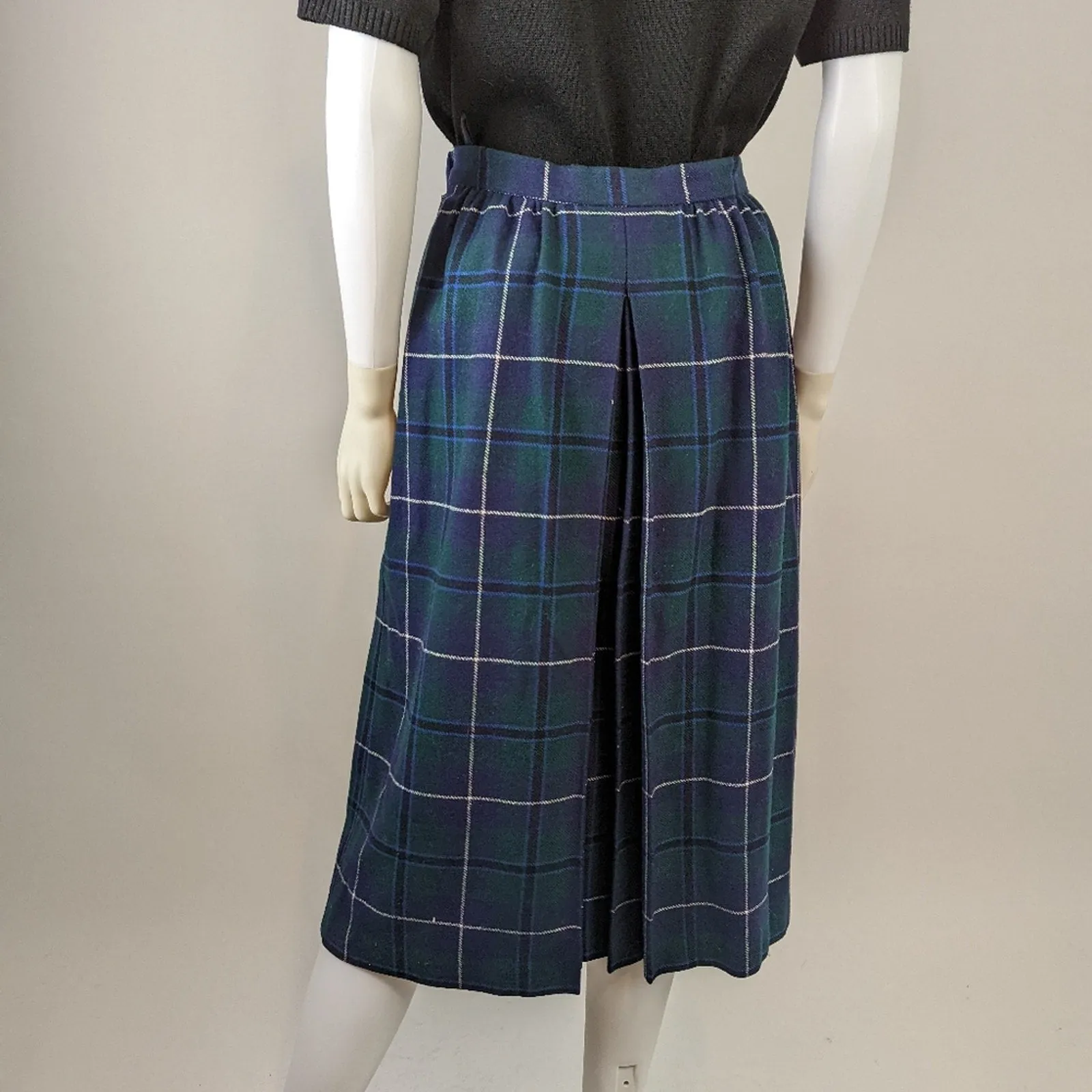 Vintage Laird-Portch of Scotland Tartan Plaid Wool Skirt 10
