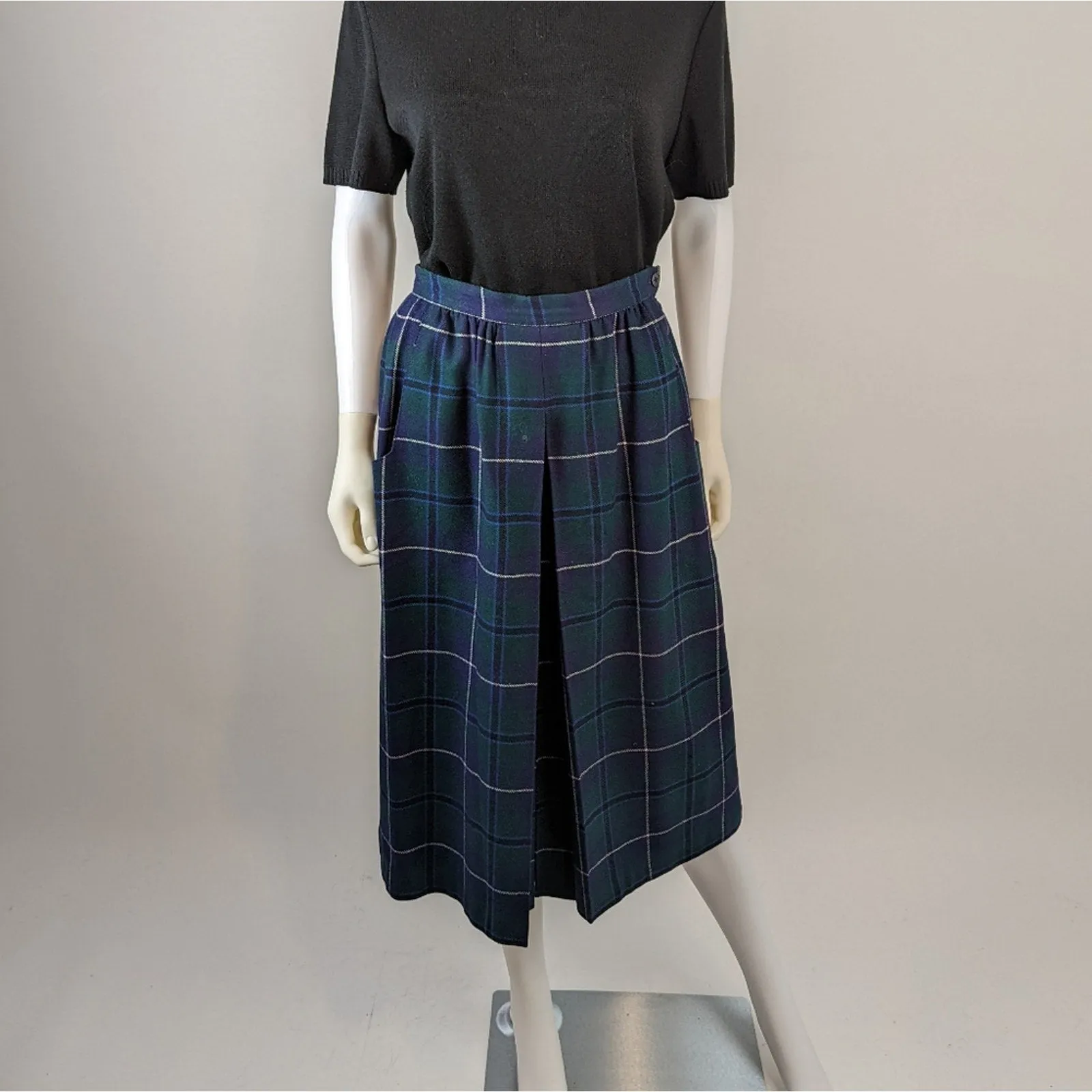 Vintage Laird-Portch of Scotland Tartan Plaid Wool Skirt 10