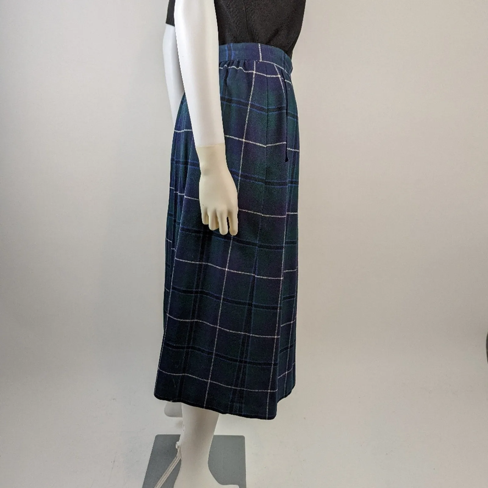 Vintage Laird-Portch of Scotland Tartan Plaid Wool Skirt 10