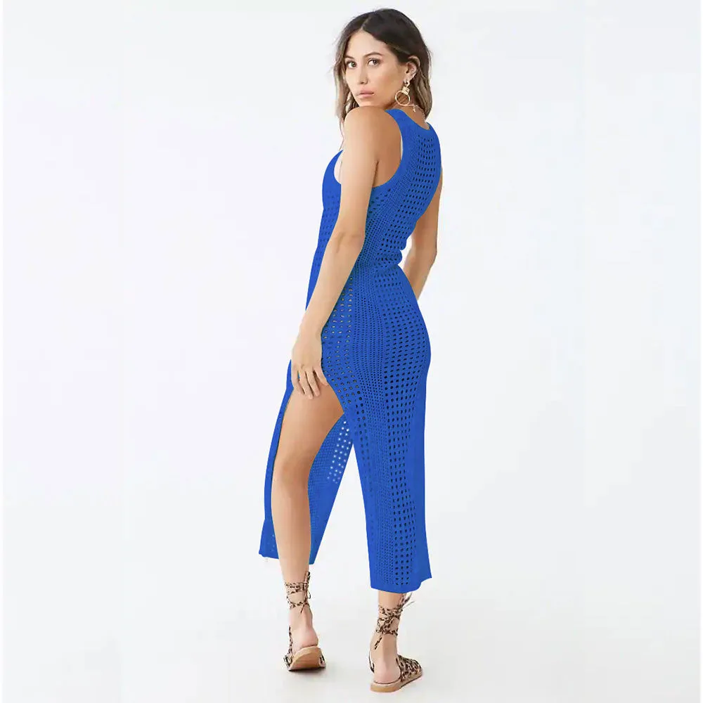 Women Knitted Cover Up Beach Dress