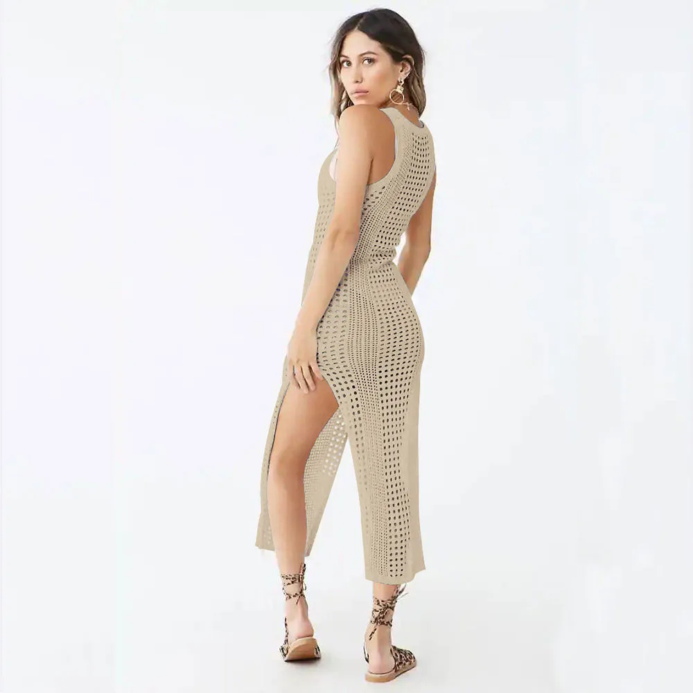 Women Knitted Cover Up Beach Dress