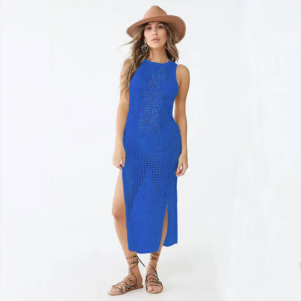 Women Knitted Cover Up Beach Dress